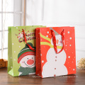 Decorative Tree Shape Custom Printing Christmas Hand Gift Packaging Paper Bag